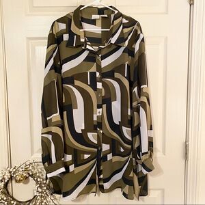 Pretty Studio C Plus Green Blouse or Shrug
